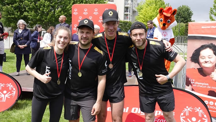 4 medailles itesoft Special Olympics