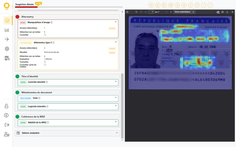 Faux document CNI Altermetry