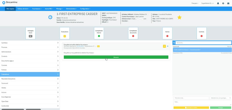 srm evaluation de la performance des fournisseurs